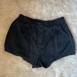 Vintage 100% silk elastic waist boxer shorts
